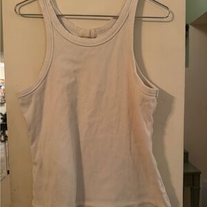 Classic Tan Ribbed Tank Top Nuuds